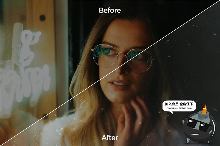 图片[4]-玻璃水滴水珠流淌窗户下雨雾气雾化样式合成PS笔刷PSD模板PS素材-设计猿