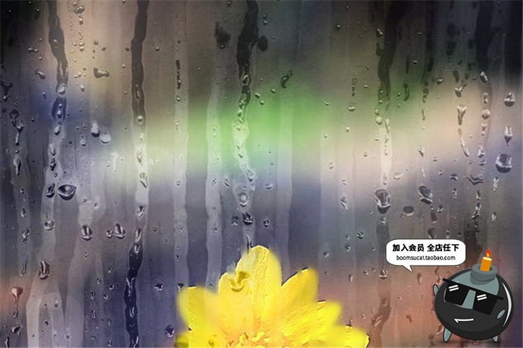 图片[11]-玻璃水滴水珠流淌窗户下雨雾气雾化样式合成PS笔刷PSD模板PS素材-设计猿