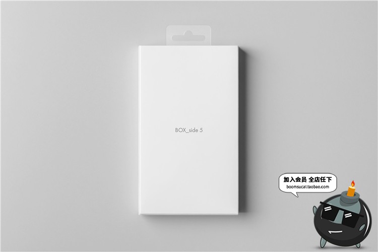 图片[8]-挂耳式电子3C设备包装盒纸盒VI提案效果展示文创样机PSD模板素材-设计猿