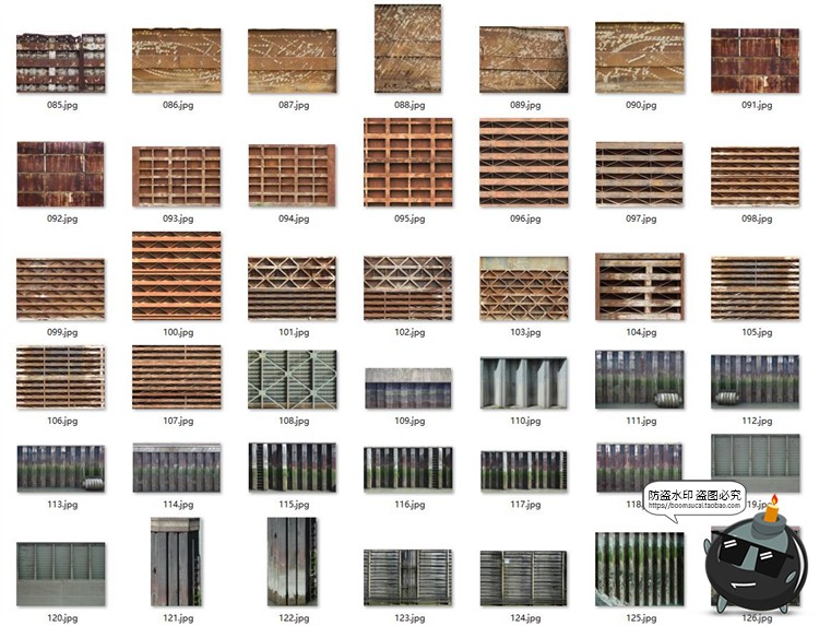隔板金属框架围栏生锈破旧废墟废土荒芜风格后期合成JPG图片素材-设计猿