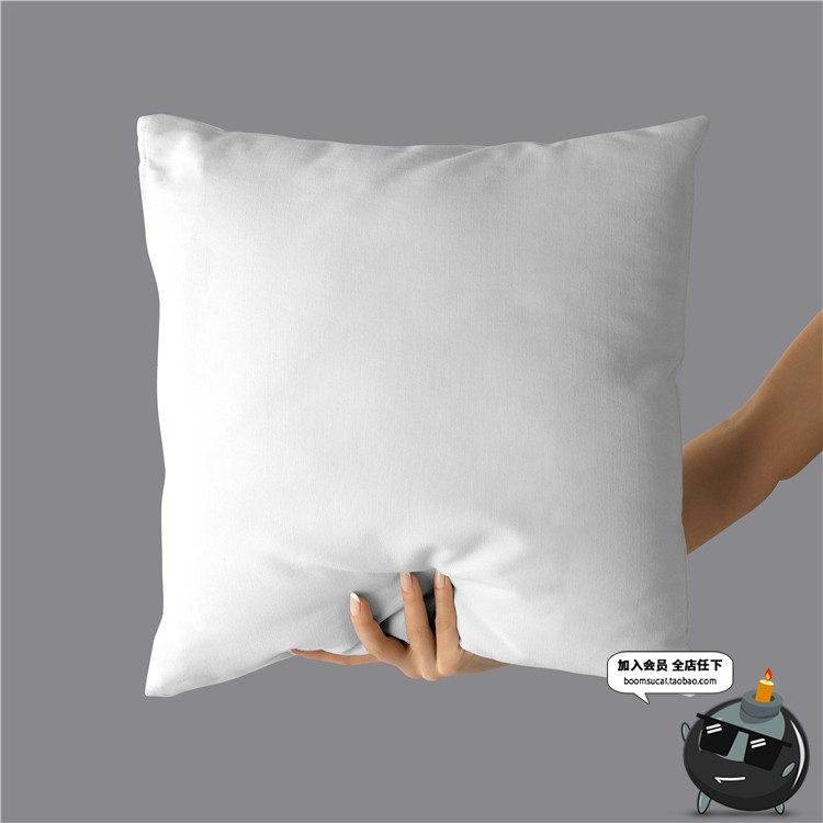 图片[11]-抱枕枕头靠枕坐垫正方形枕面料外观效果展示文创样机PSD模板素材-设计猿