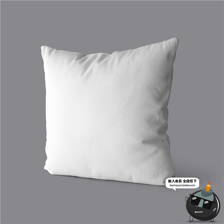 图片[14]-抱枕枕头靠枕坐垫正方形枕面料外观效果展示文创样机PSD模板素材-设计猿