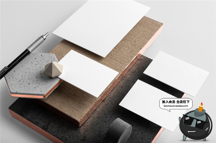 图片[3]-品牌形象商务办公用品VI设计样机展示模型mockups智能贴图PS素材-设计猿