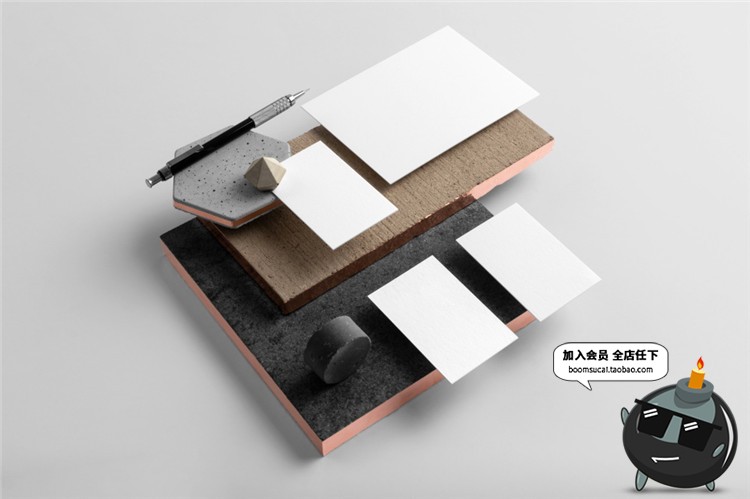 图片[5]-品牌形象商务办公用品VI设计样机展示模型mockups智能贴图PS素材-设计猿