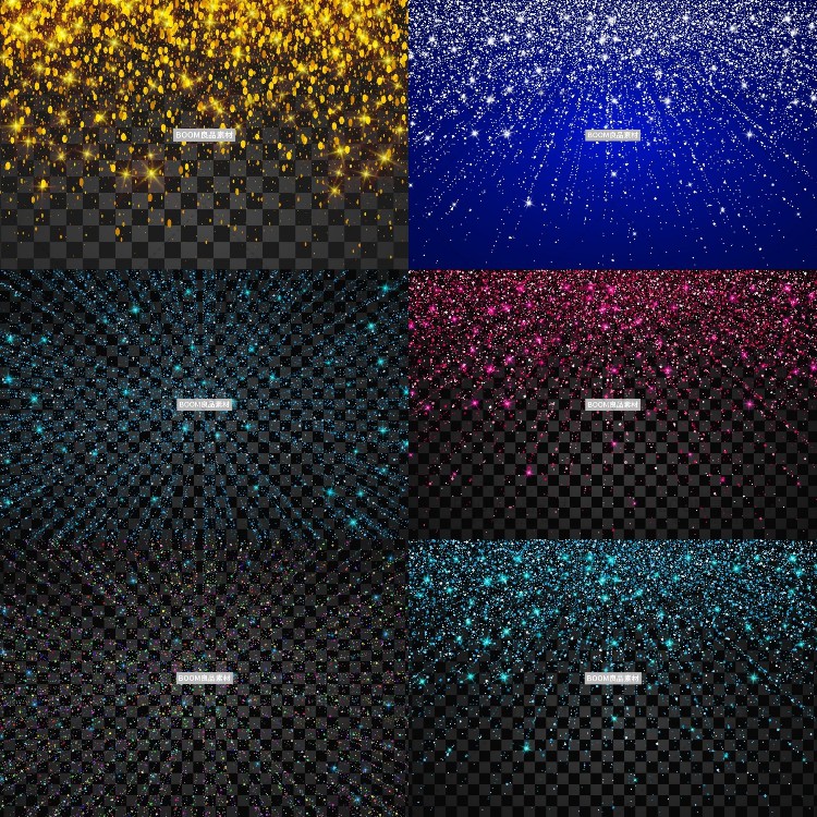 射线光效线条特效五彩闪烁发光彩条粒子装饰AI矢量背景设计素材-设计猿