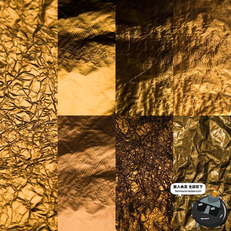 图片[6]-金色金箔纸片铝箔质感磨砂材质高清JPG背景图片素材赠ASL样式特效-设计猿