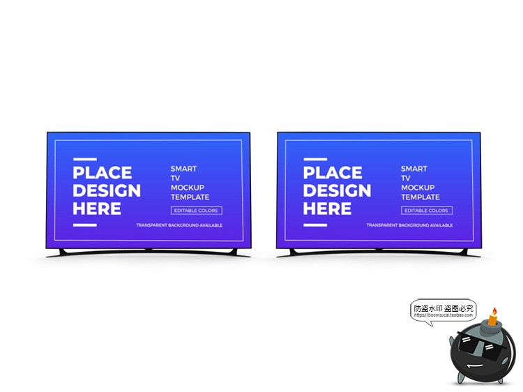 图片[2]-电视屏幕电子液晶显示屏电脑LED显示器智能贴图样机PSD模板PS素材-设计猿