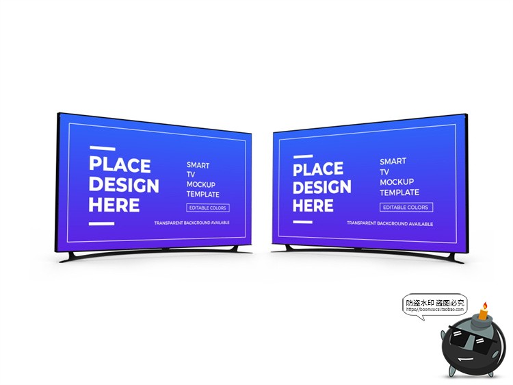 图片[3]-电视屏幕电子液晶显示屏电脑LED显示器智能贴图样机PSD模板PS素材-设计猿