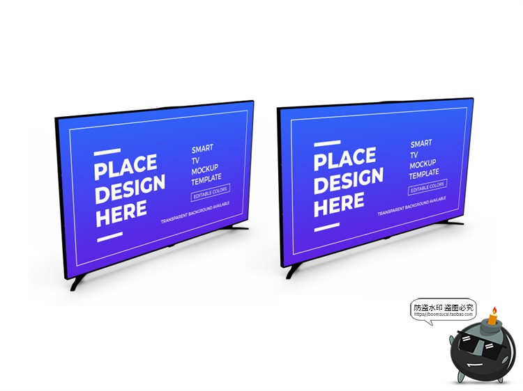 图片[5]-电视屏幕电子液晶显示屏电脑LED显示器智能贴图样机PSD模板PS素材-设计猿