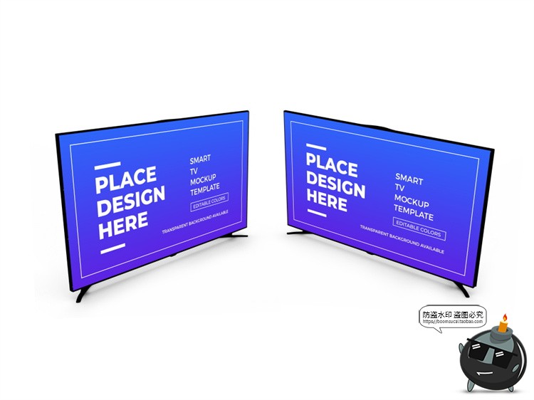 图片[6]-电视屏幕电子液晶显示屏电脑LED显示器智能贴图样机PSD模板PS素材-设计猿