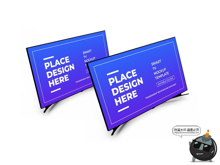 图片[8]-电视屏幕电子液晶显示屏电脑LED显示器智能贴图样机PSD模板PS素材-设计猿