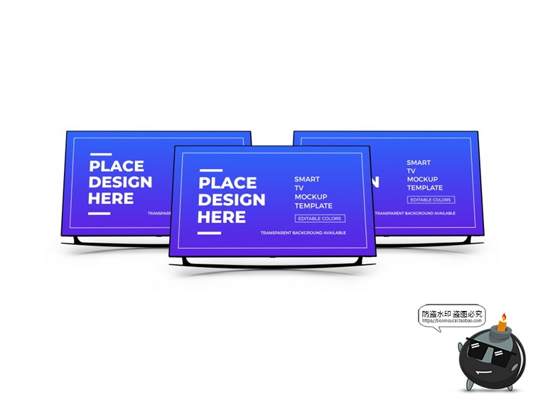 图片[9]-电视屏幕电子液晶显示屏电脑LED显示器智能贴图样机PSD模板PS素材-设计猿
