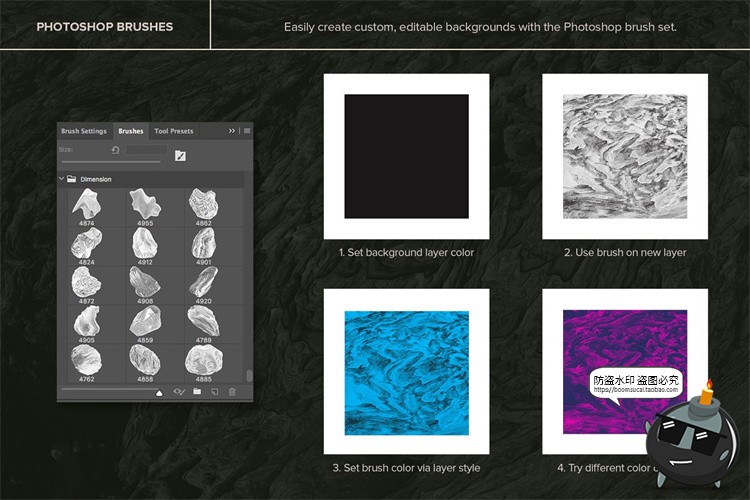图片[4]-3D抽象陨石形状艺术颜料星系宇宙太阳系空间结构PNG免抠装饰素材-设计猿