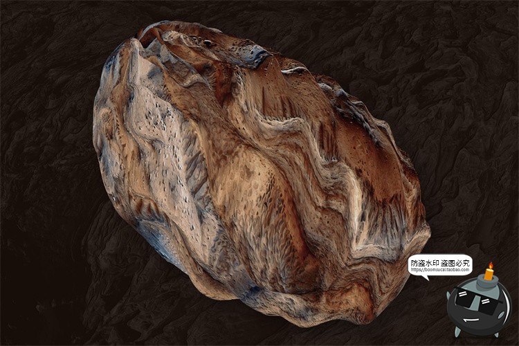 图片[6]-3D抽象陨石形状艺术颜料星系宇宙太阳系空间结构PNG免抠装饰素材-设计猿