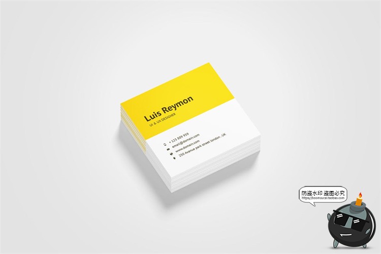 图片[4]-正方形卡片名片卡纸小纸片VI展示模型mockups样机PSD模板PS素材-设计猿