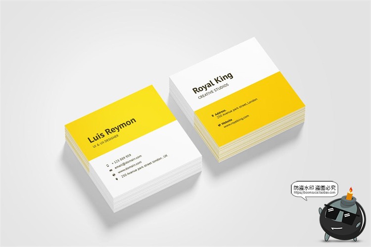 图片[5]-正方形卡片名片卡纸小纸片VI展示模型mockups样机PSD模板PS素材-设计猿