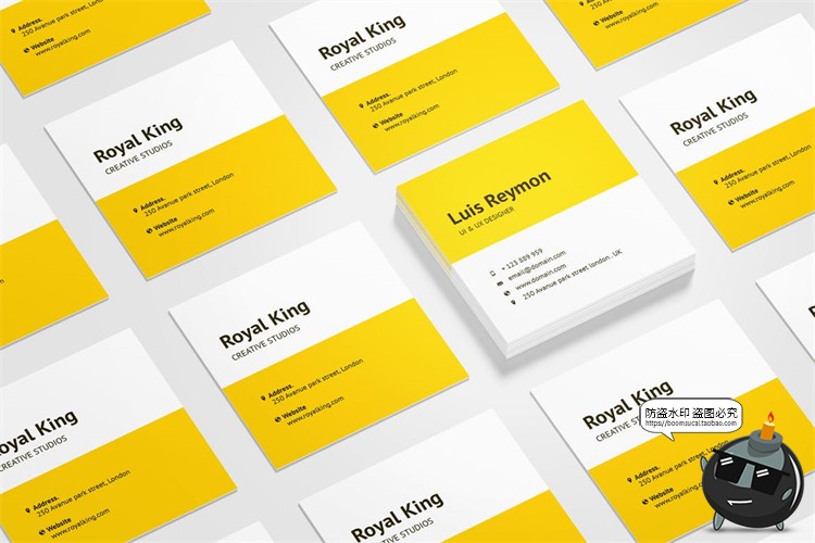 正方形卡片名片卡纸小纸片VI展示模型mockups样机PSD模板PS素材-设计猿