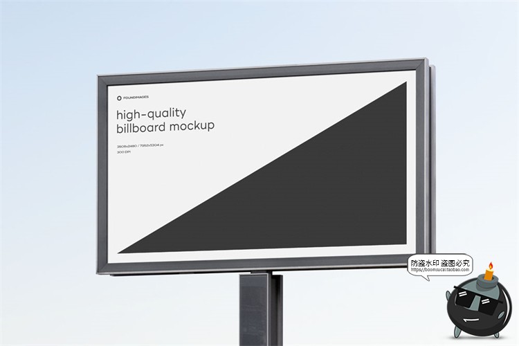 图片[2]-户外广告牌招牌宣传栏墙壁街头灯箱大屏壁画广告样机PSD模板素材-设计猿