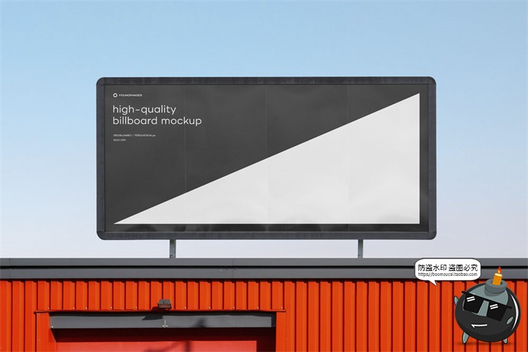 图片[34]-户外广告牌招牌宣传栏墙壁街头灯箱大屏壁画广告样机PSD模板素材-设计猿