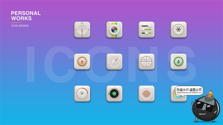 图片[23]-设计师面试作品集APP交互UI界面演示展示样机PSD简历模板PS素材-设计猿