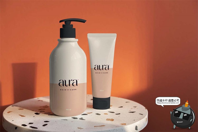 图片[9]-化妆品美妆护肤模型日落灯光影阴影场景效果样机PSD模板PS素材-设计猿