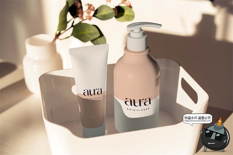 图片[11]-化妆品美妆护肤模型日落灯光影阴影场景效果样机PSD模板PS素材-设计猿