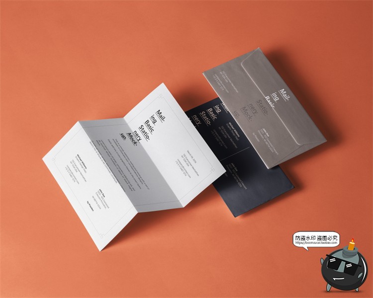 图片[2]-冷淡风样机集 撞色风笔记本名片海报书籍VI文创品牌PSD模板PS素材-设计猿