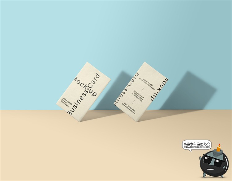 图片[6]-冷淡风样机集 撞色风笔记本名片海报书籍VI文创品牌PSD模板PS素材-设计猿