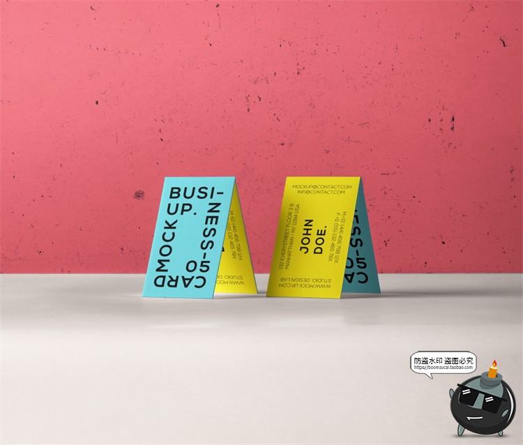 图片[7]-冷淡风样机集 撞色风笔记本名片海报书籍VI文创品牌PSD模板PS素材-设计猿