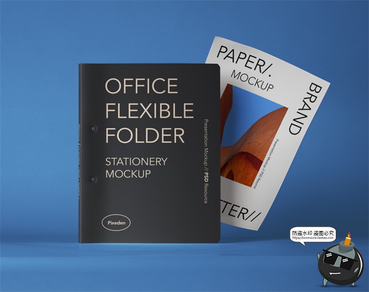 图片[14]-冷淡风样机集 撞色风笔记本名片海报书籍VI文创品牌PSD模板PS素材-设计猿