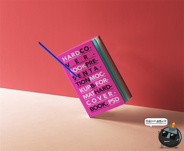 图片[20]-冷淡风样机集 撞色风笔记本名片海报书籍VI文创品牌PSD模板PS素材-设计猿