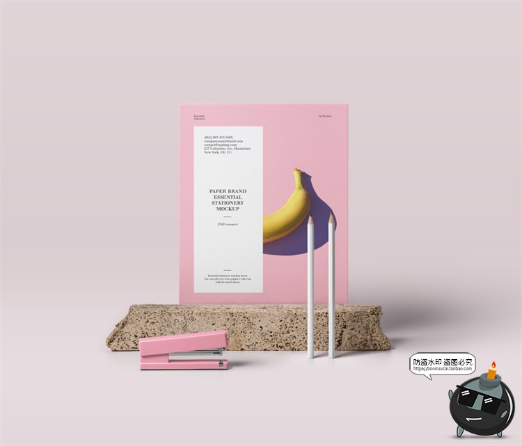 图片[35]-冷淡风样机集 撞色风笔记本名片海报书籍VI文创品牌PSD模板PS素材-设计猿