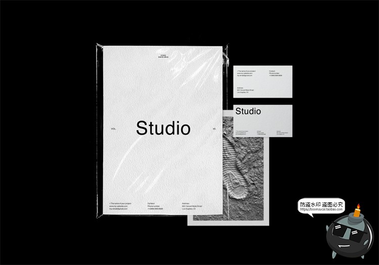 图片[47]-冷淡风样机集 撞色风笔记本名片海报书籍VI文创品牌PSD模板PS素材-设计猿