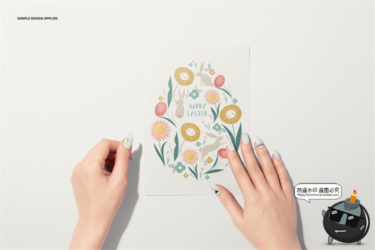 图片[8]-手持贺卡明信片卡片请柬礼品信函智能贴图展示样机PSD模板PS素材-设计猿