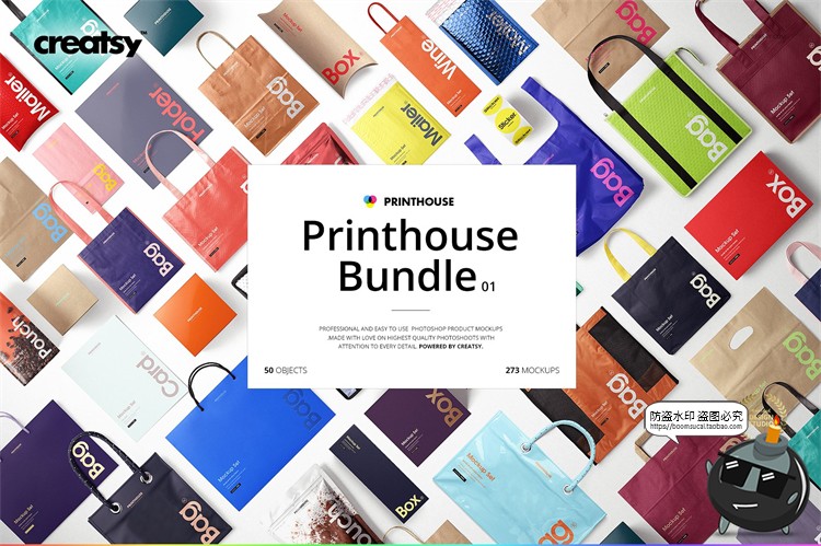 图片[1]-包装袋样机大合集！密封气泡手提保温袋纸盒外包装PSD模板PS素材-设计猿