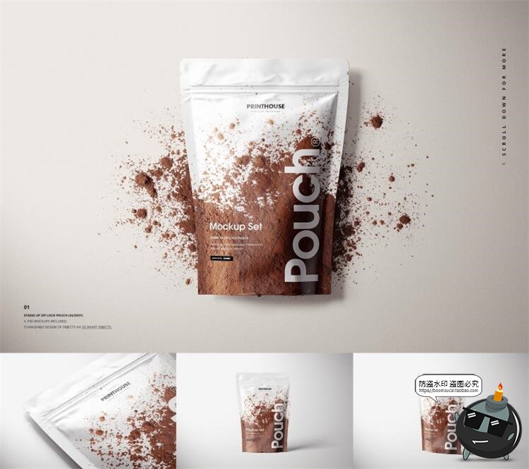 图片[2]-包装袋样机大合集！密封气泡手提保温袋纸盒外包装PSD模板PS素材-设计猿