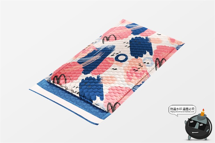 图片[1]-快递包裹气泡服装包装密封袋智能贴图效果展示样机PSD模板PS素材-设计猿