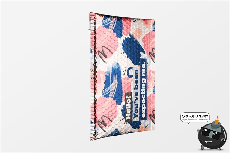 图片[3]-快递包裹气泡服装包装密封袋智能贴图效果展示样机PSD模板PS素材-设计猿