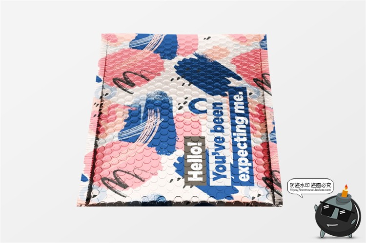 图片[5]-快递包裹气泡服装包装密封袋智能贴图效果展示样机PSD模板PS素材-设计猿