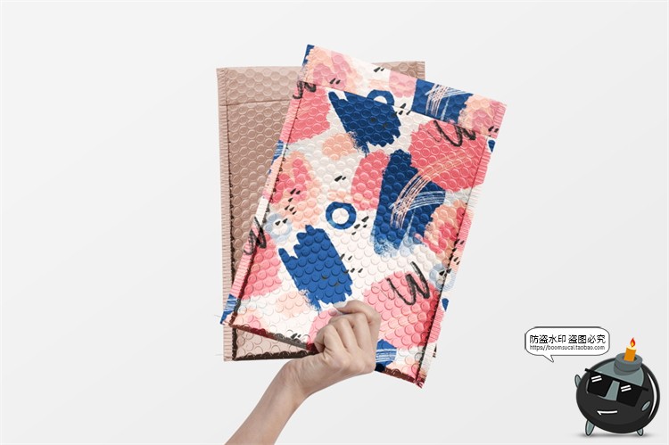 图片[7]-快递包裹气泡服装包装密封袋智能贴图效果展示样机PSD模板PS素材-设计猿