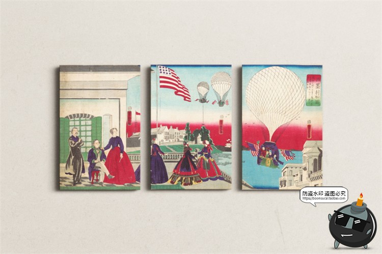 图片[50]-挂画装饰画油画壁画海报作品贴图效果展示智能样机PSD模板PS素材-设计猿