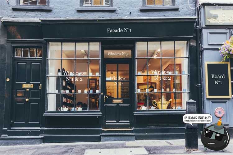 图片[13]-北欧户外店面街道招牌标识咖啡广告牌空白贴图样机PSD模板PS素材-设计猿