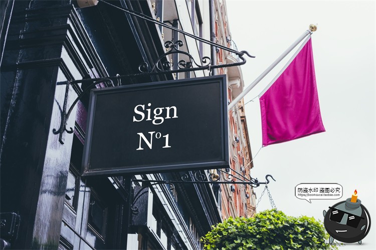 图片[32]-北欧户外店面街道招牌标识咖啡广告牌空白贴图样机PSD模板PS素材-设计猿