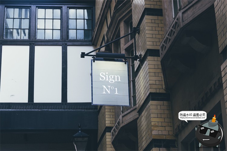 图片[40]-北欧户外店面街道招牌标识咖啡广告牌空白贴图样机PSD模板PS素材-设计猿