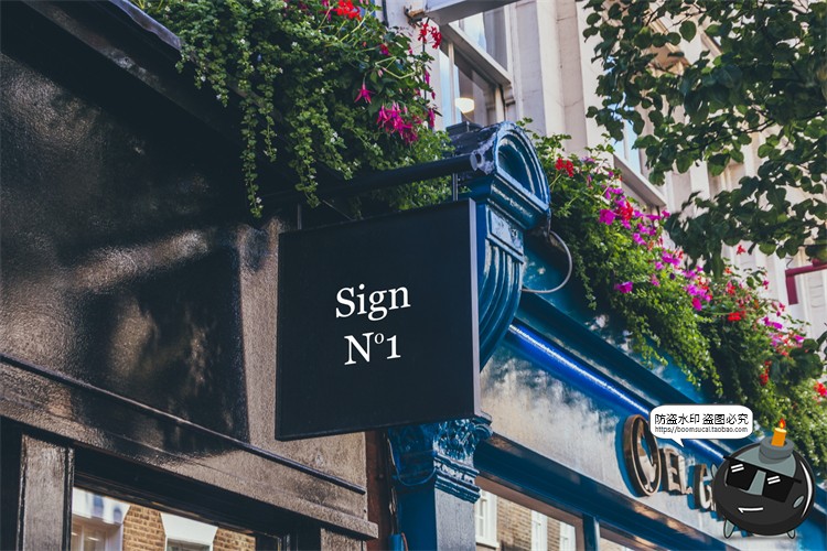 图片[46]-北欧户外店面街道招牌标识咖啡广告牌空白贴图样机PSD模板PS素材-设计猿