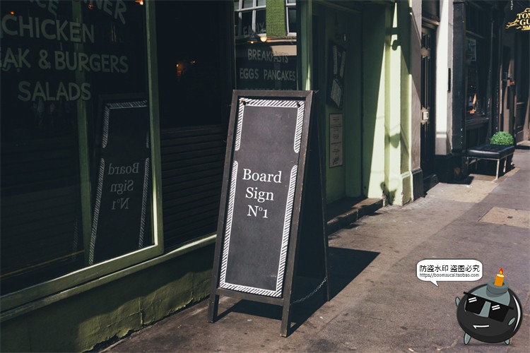 图片[51]-北欧户外店面街道招牌标识咖啡广告牌空白贴图样机PSD模板PS素材-设计猿