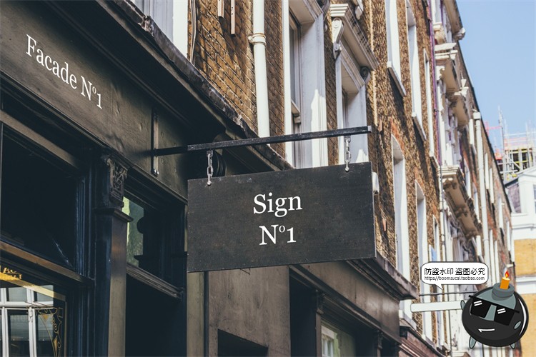 图片[52]-北欧户外店面街道招牌标识咖啡广告牌空白贴图样机PSD模板PS素材-设计猿