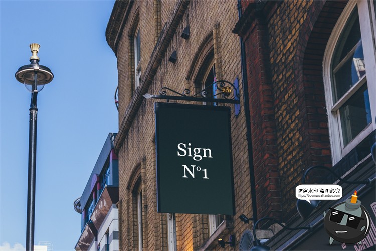 图片[59]-北欧户外店面街道招牌标识咖啡广告牌空白贴图样机PSD模板PS素材-设计猿