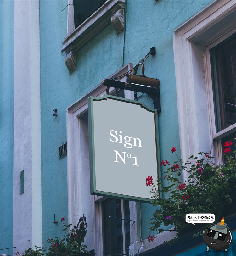 图片[62]-北欧户外店面街道招牌标识咖啡广告牌空白贴图样机PSD模板PS素材-设计猿