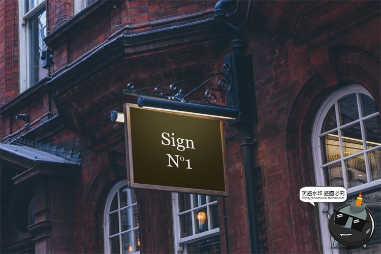 图片[63]-北欧户外店面街道招牌标识咖啡广告牌空白贴图样机PSD模板PS素材-设计猿